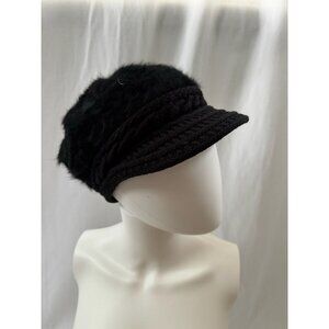 DAIMARAN Alicia Women's Wool Knitted Beanie Winter Hat Matte Black ONE SIZE